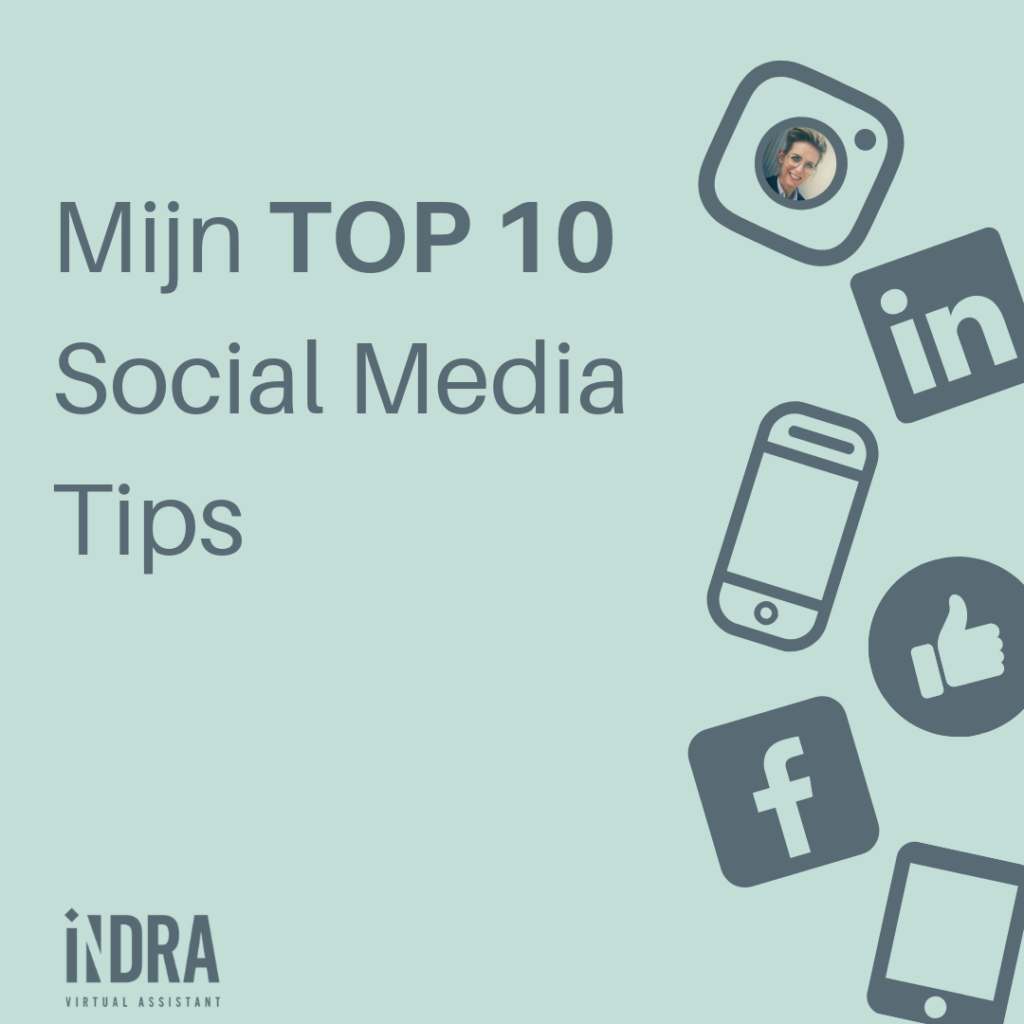 Mijn top 10 social media tips